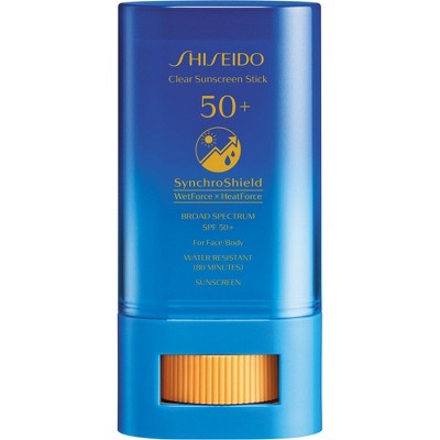 Shiseido Clear Sunscreen Stick SPF 50+ - 0.7oz - Ulta Beauty