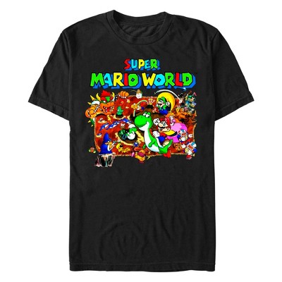 Men's Nintendo Super Mario World Poster T-Shirt