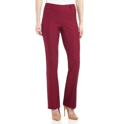 Rekucci Women's Pull-On Comfort Barely Bootcut Dress Pants