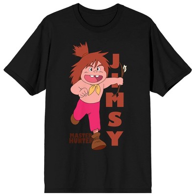 Future Boy Conan Master Hunter Jimsy Crew Neck Short Sleeve Men's Black T-shirt