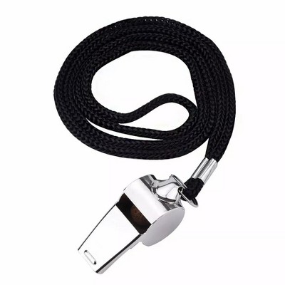 Kitcheniva Referee Metal Whistle With Lanyard 2 Pcs