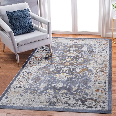 5X7 Rugs, Anthracite /Traditional Non-Shedding Living Room Bedroom Dining Home Office Stylish and Stain Resistant Area Rug