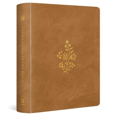 ESV Journaling Study Bible (Trutone Over Board, Nubuck Caramel) - (Leather Bound)