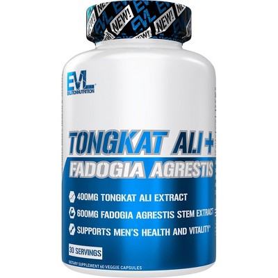 Evlution Nutrition Tongkat Ali + Fadogia Agrestis - Testosterone Support - 30 Servings