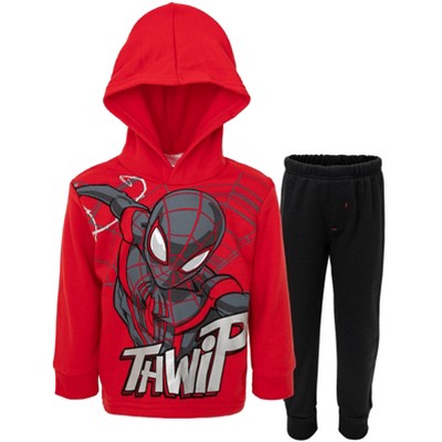 Marvel Fleece Raglan Pullover Hoodie and Jogger Pants Outfit Set