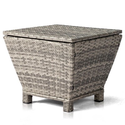 Karl Home Patio Gray Square Side Table