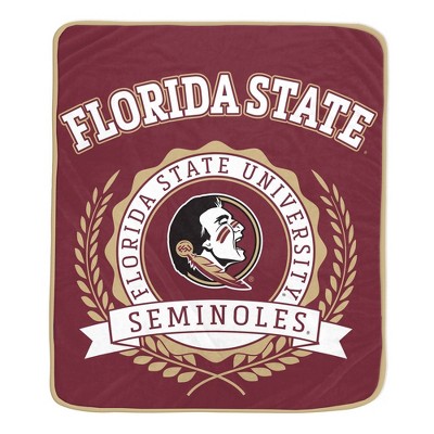 NCAA Florida State Seminoles Crest Ultra Soft Blanket