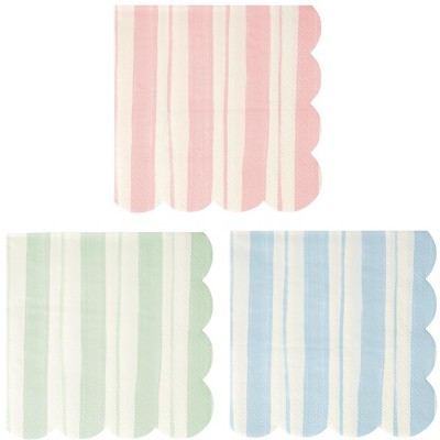 Meri Meri Ticking Stripe Large Napkins (Pack of 16)