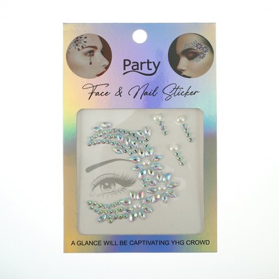 Unique Bargains Eye-catching Face Stickers Assorted Color 1 Pc
