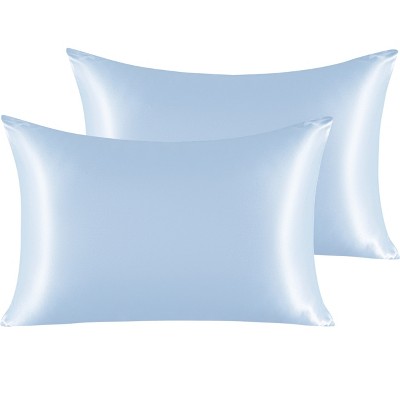 2 Pack Satin Pillowcases for Hair and Skin, Luxurious and Silky Pillow Cases with Envelope Closure - NTBAY