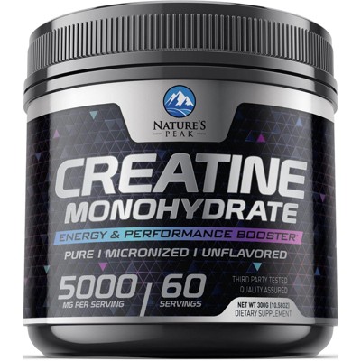 Creatine Powder 5000mg (5g) - Pure Micronized Creatine Monohydrate Supplement Unflavored, Keto Friendly - Creatine Nutritional Supports - 60 Servings