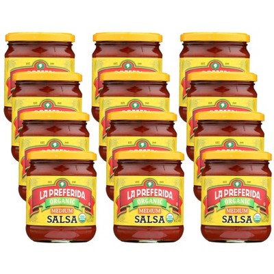 La Preferida Organic Medium Salsa - 12 pack, 16 oz