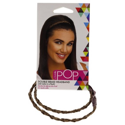 Pop Double Braid Headband - R1416T Buttered Toast by Hairdo for Women - 1 Pc Hair Band