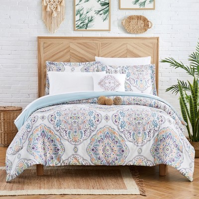 Modern Threads Castell Reversible Printed Comforer Bedding Set