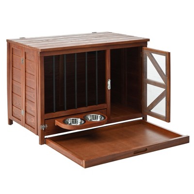 Gulches 20in H x 33in W x 24in D FlexKrate Dog Crate Walnut 1 Pack Small Medium Dog Livestock Supplies Product type
