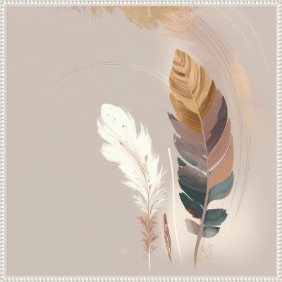 Amanti Art Feathers Adrift by Bella Eve Canvas Wall Art Print Framed