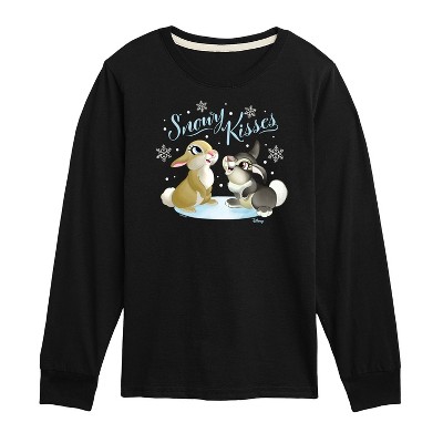 Boys' - Disney - Christmas - Snowy Bunny Kisses Long Sleeve Graphic T-Shirt