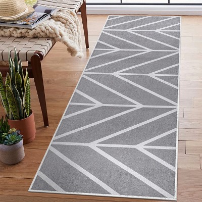 Sussexhome Non Skid Cotton Washable Laundry Room Indoor Runner Rug, 20" x 59"