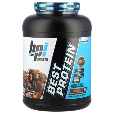 BPI Sports Best Protein, Advanced 100% Protein Formula, Chocolate Brownie, 5.1 lbs (2,329 g)