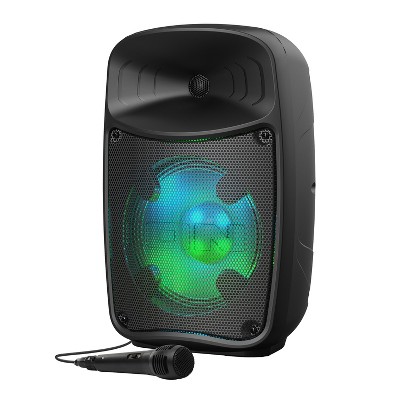 ION Audio Pro Glow™ Express Portable Bluetooth® PA Speaker with Lights, Sonic Wide Audio, and Microphone, Black