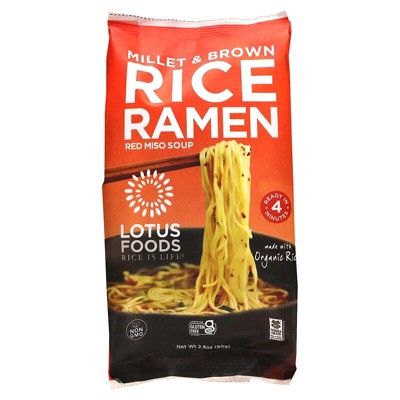 Lotus Foods, Millet & Brown Rice Ramen, Red Miso Soup, 2.8 oz