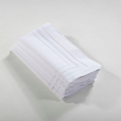 Saro Lifestyle Linen Hemstitch Napkin (Set of 4)
