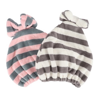 Unique Bargains Hair Drying Towel 2pcs