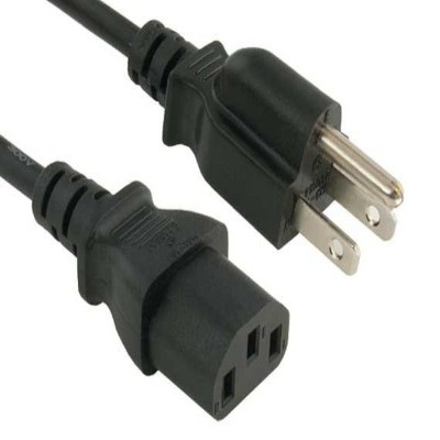 SANOXY 2 PACK of 2ft 18 AWG Universal Power Cord (IEC320 C13 to NEMA 5-15P)