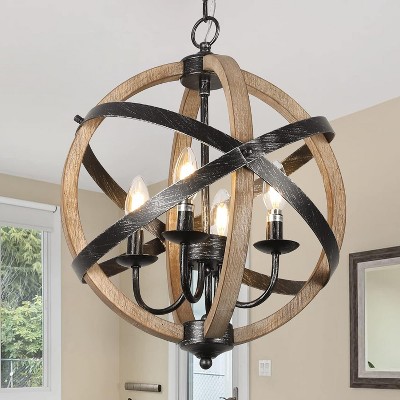 Bella Depot Wood Chandelier Light Fixture