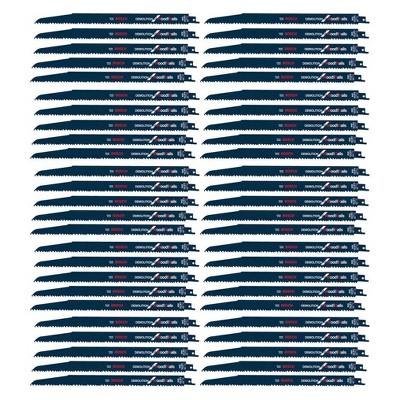 Bosch 50 Pack of Genuine OEM Replacement Reciprocating Saw Blades - RDN12VB-50pk