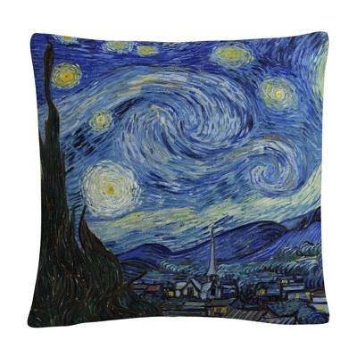 Van Gogh 16 X 16 Decorative Throw Pillow by Trademark Fine Art