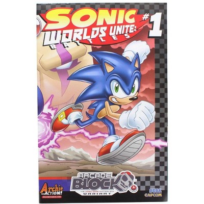 Nerd Block Sonic the Hedgehog: Worlds Unite Battles #1 (Arcade Block Exclusive Cover)
