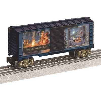 Lionel Thomas Kinkade Studios - Disney Mickey and Minnie Christmas Lodge Boxcar