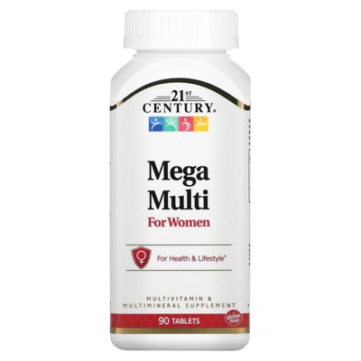 21st Century Mega Multi for Women, 90 Tablets