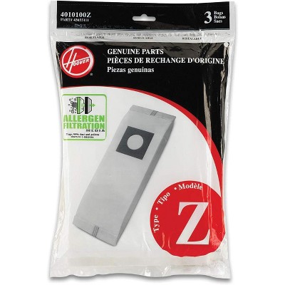 Hoover Microfiltration Vacuum Bags Type Z (4010100Z) 3 Pack