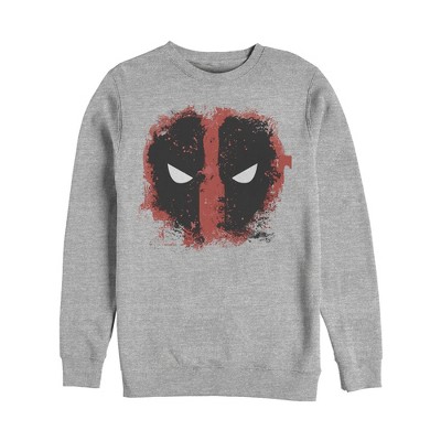 Men's Marvel Deadpool Reverse Mask Splatter Sweatshirt