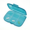 Unique Bargains 6 Grids Single Layer Pill Box with Hanging Rope 1 Pc - 2 of 4