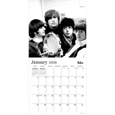 TF Publishing 13.5"x14.5" 2026 The Beatles in Black and White