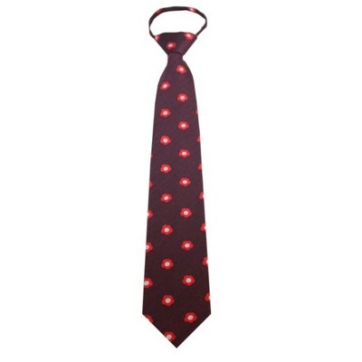 Men's Floral 3.25 Inch W And 20 Inch L Zipper Neckties