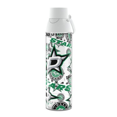 NHL Dallas Stars All Over Venture Water Bottle - 24oz: Portable Plastic Drinkware