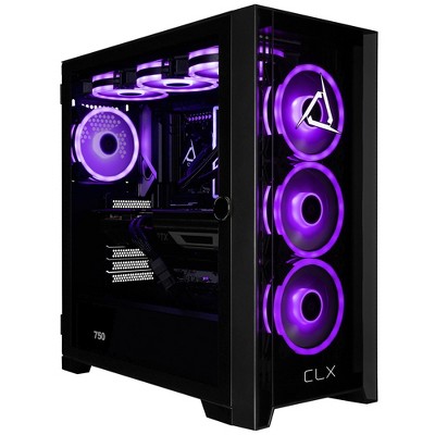 CLX SET Gaming PC - AMD Ryzen 7 9800X3D 4.7GHz 8-Core, 32GB DDR5 Memory, GeForce RTX 4070 SUPER 12GB, 1TB M.2 SSD, 4TB HDD, WiFi, Windows 11 Home