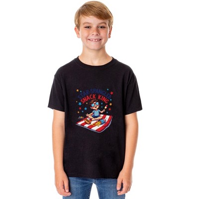 Star-Spangled Snack King Boys' 4th of July Short-Sleeve T-Shirt