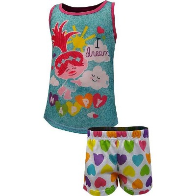 DreamWorks Trolls Little/Big Girls 2-Piece Soft Pajama Set