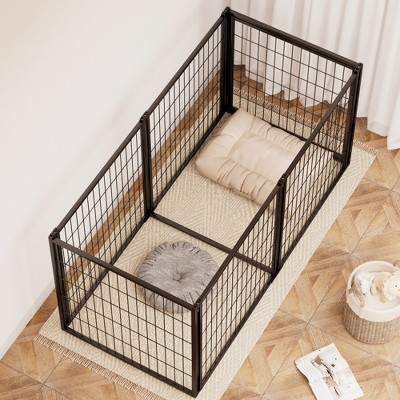 Gulches 63" Dog Crate for Small to Medium Dogs with Top Cover & Customizable Feature