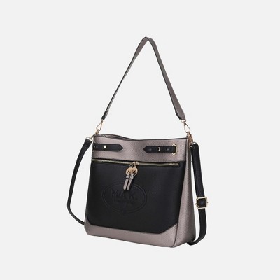 MKF Collection Evie two-tone Vegan Leather Women’s Shoulder bag by Mia K