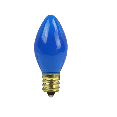Northlight Pack of 25 Opaque C7 Blue Christmas Replacement Bulbs
