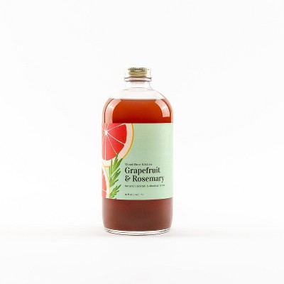 Wood Stove Kitchen Grapefruit & Rosemary Cocktail and Mocktail Mixer, 16 fl oz