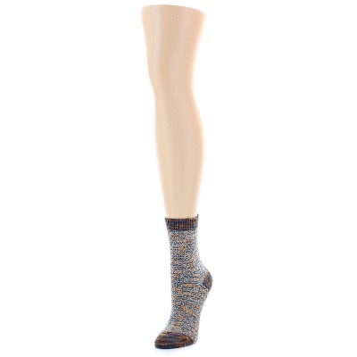 Memoi Women's Colorswash Soft-Fit Cotton-Rich Crew Sock