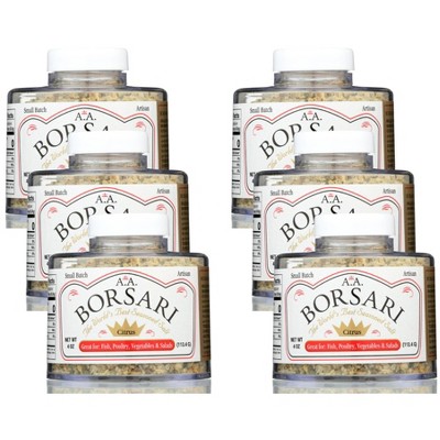 A.A. Borsari The World's Best Seasoned Salt Citrus - Case of 6/4 oz