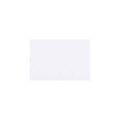 MATEERTY Polyester Bath Rug Highly Absorbent Anti Skid Rubber Backing White 1pcs